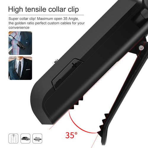 FineBlue F990 Retractable Earphone Bluetooth5.0 Portable Headset Vibrate Clip - Picture 3 of 11