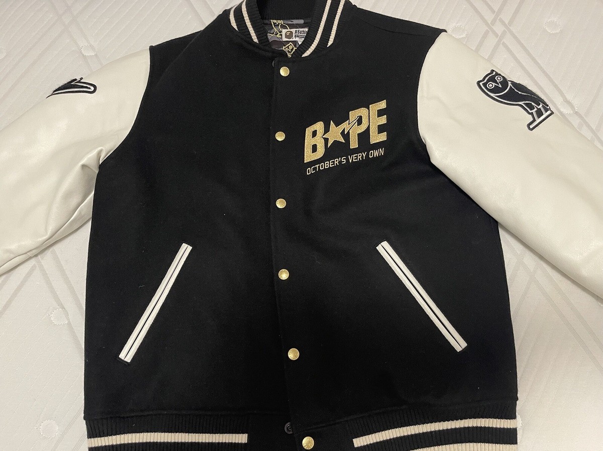 Ovo X Bape Varsity Jacket | eBay