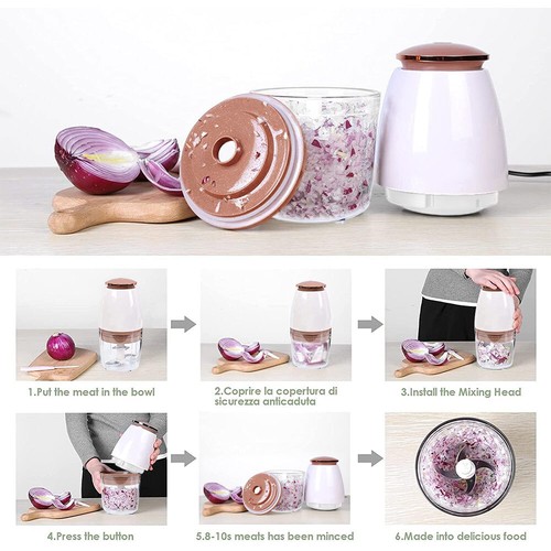 350W 700ml Food Processor Multi Blender Chopper Vegetable Meat Fruit Mixer New - Picture 7 of 12
