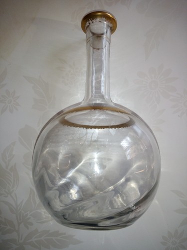 Carafe Antique To Edge Combed Golden! Bon Condition - Picture 3 of 8