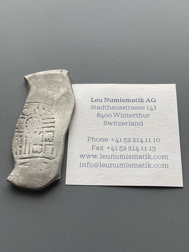 Mexico Silver 8 Reales Cob Spanish King Carlos II Weight 26.14 g - Picture 6 of 6