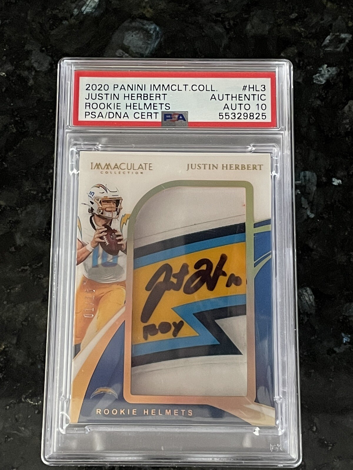 Justin Herbert Panini Immaculate Collection Rookie Helmets #HL3 Base