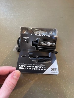 Lezyne eBIke Lite Pro Drive 800 Switch HV  Headlight Black, 12V-48V (Open box)