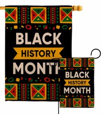 Celebrate Black History Month Garden Flag Support Decorative Yard House Banner
