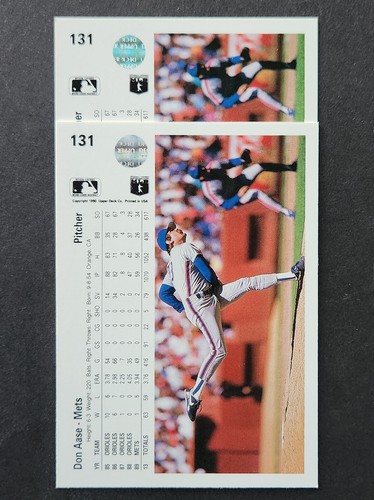 1990 Upper Deck Baseball NO COPYRIGHT LINE ERROR Card * You PICK CHOOSE * - Picture 24 of 83