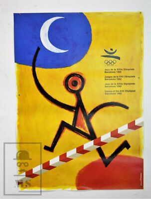 Affiche Originale Des Jeux Olympiques De Barcelone 1992 – Design Par Peret – Collection