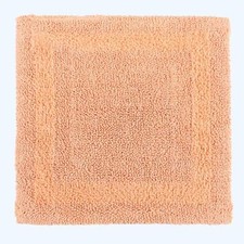 100% Cotton Luxury Reversible Square Shower Mat 50x50cm - Thick, Soft, Non-Slip