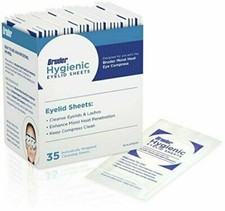 Bruder Hygienic Eyelid Cleansing Sheets Individually Wrapped Untreated 35 Sheets