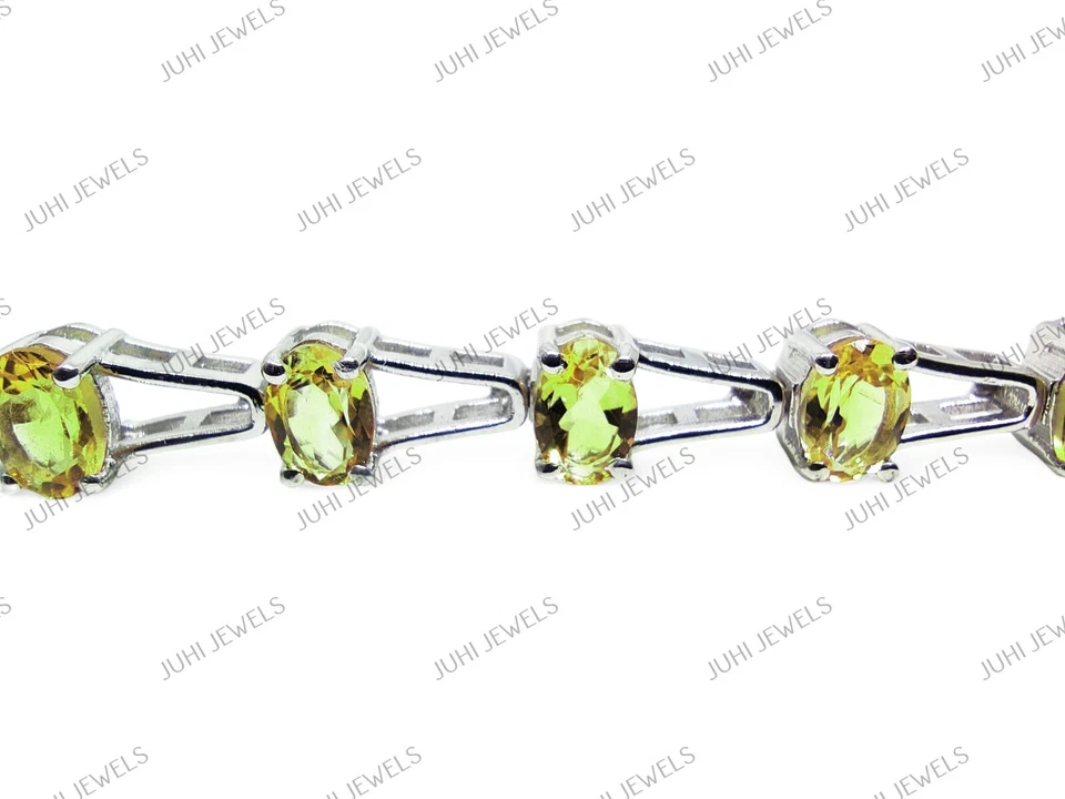 925 Sterlingsilber Granat Braut Armband Natürlicher Granat Braut Armband Unisex - Bild 4 von 4