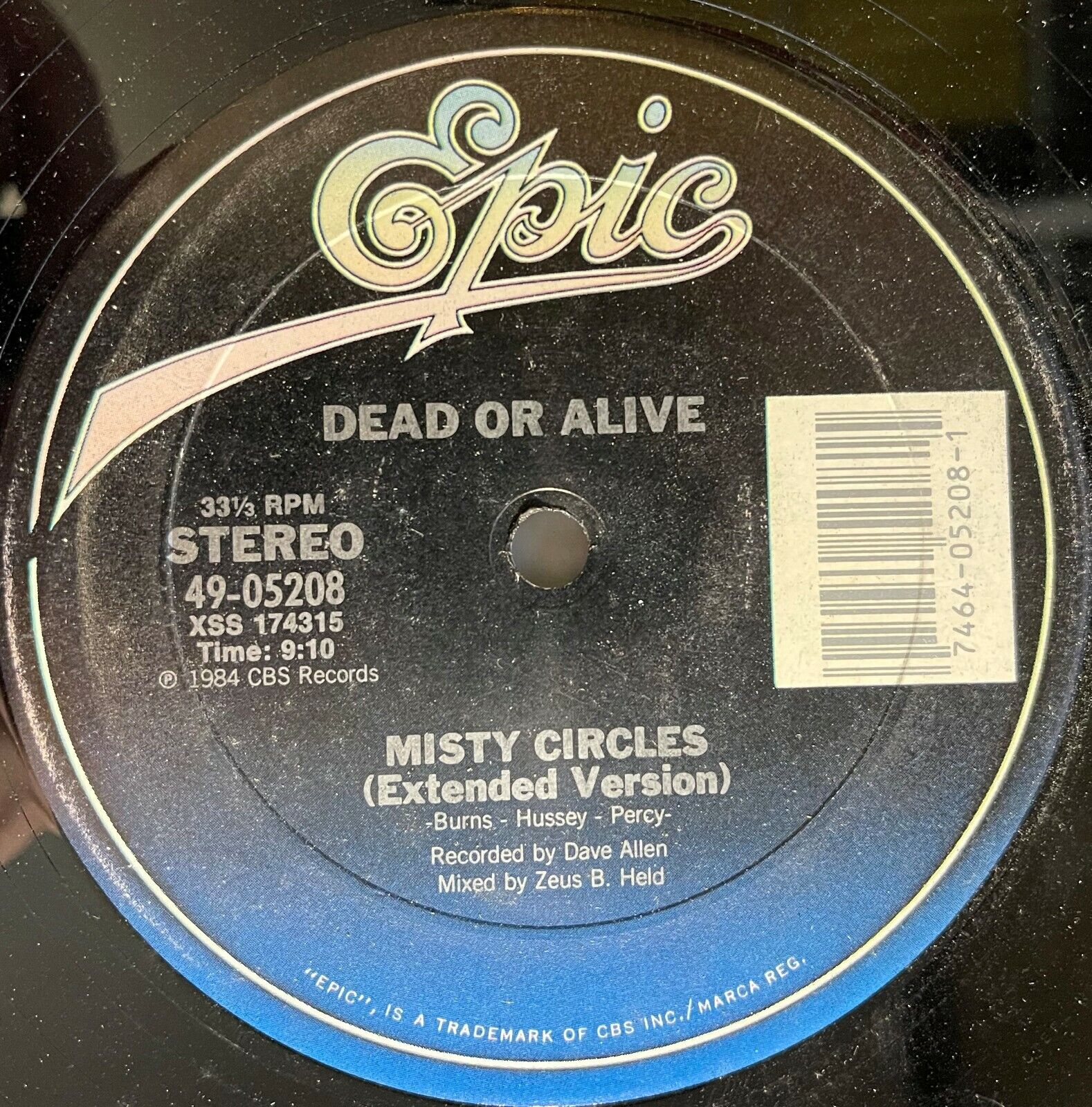 Vinyl Dead Or Alive ‎You Spin Me Round maxi 12 inches Promo France