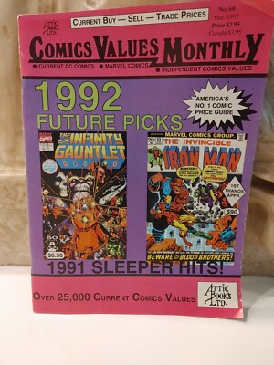 Comics Value Monthly March 1992 #68, Future Picks, Sleeper Hits Read