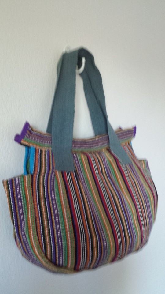 Sac à épaule En Coton Népalais Fait Main - CB74 Nepal Multi-color Tibetan Cotton Purse (Neuf)