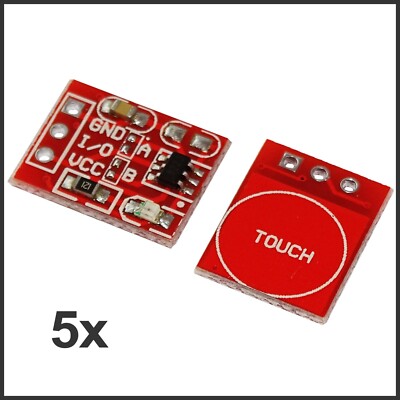 5x TTP223 Touchsensormodul Kapazitiv Sensor Micro Modul für Arduino Raspberry Pi