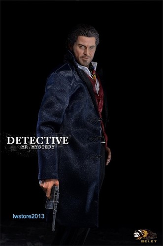 BELET 1/6 BT201401 DETECTIVE MR.MYSTERY 12" Male Action Figure Head Body Clothes - Picture 12 of 15