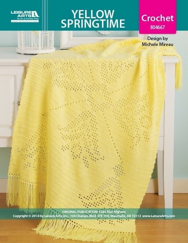 Crochet Pattern Book FILET AFGHANS ~ 8 Designs ~ Butterfly, Ripple, Seagull + - Picture 7 of 10