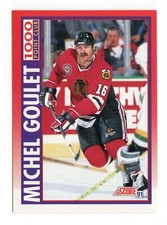 Michel Goulet 265 1991-92 Score Canadian Bilingual Chicago Blackhawks Card