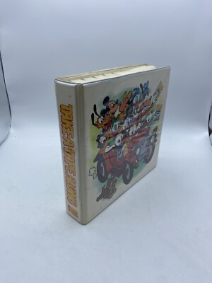 6 Vintage Read-Along Books and Cassette Tapes Lot In Carrying Cases.