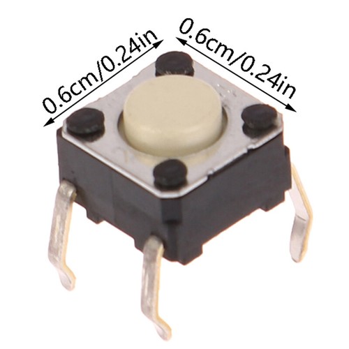 5Pcs 6*6*4.3mm Light Touch Switch Mouse Push Button Tactile for Omron B3F JW - Bild 3 von 9