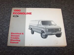 1990 Ford Econoline E150 E250 E350 Electrical Wiring & Vacuum Diagram