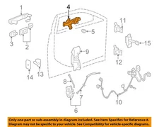 GM OEM 08-09 CTS Front Door Lock Hardware-Handle Base 25864473
