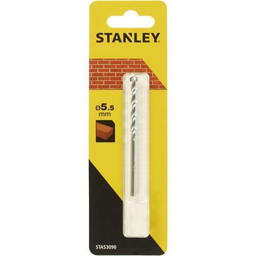 Stanley STA53090 Piranha Standard Masonry Drill Bit 5.5mm Full Length 85mm
