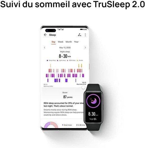 Bracelet Montre Connectée HUAWEI Band 6 Rose Écran AMOLED Neuf16. - Photo 9/12