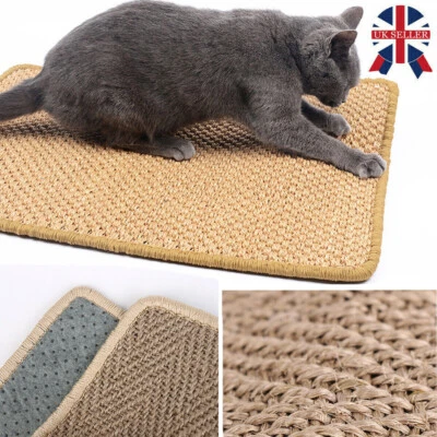 5A-STAR Natural Sisal Pet Cat Scratching Mat Antislip Play Protection Claw Scratcher Pad