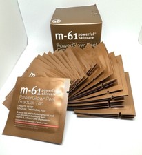 M-61 PowerGlow Peel Gradual Tan Facial Pad 30x2 60 Pads,NIB/SEALED/Fast Ship