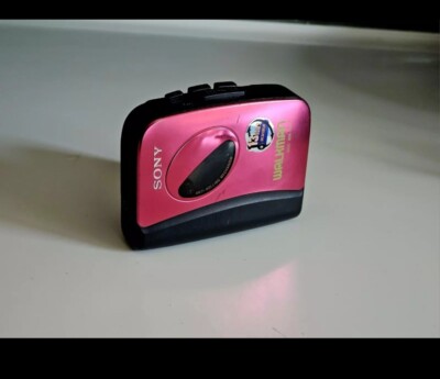 Rare Pink Sony Walkman Portable Cassette Player WM-EX150 Working