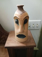 Aaron Mertes Pottery Face Jug