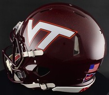 VIRGINIA TECH HOKIES NCAA Riddell Speed Full Size AUTHENTIC Football Helmet