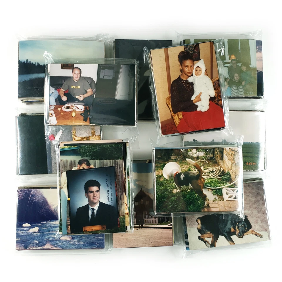 Lote de fotos a color vintage - 100+ instantáneas encontradas - fotos antiguas originales aleatorias Foto 4 de 4