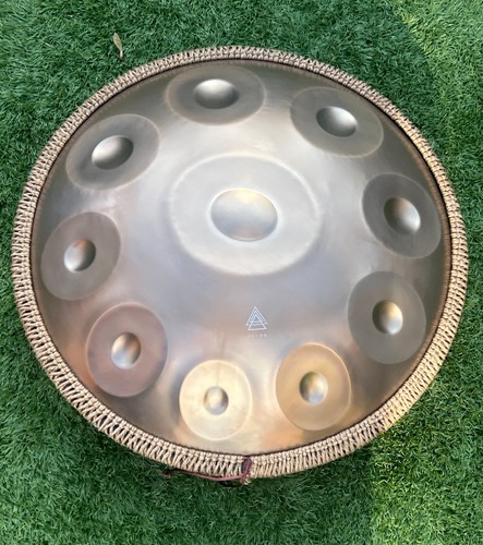Tetra Handpan Drum D Kurd GOLD 10 Notes 440Hz 22' Stainless Steel Beginners Gift - Picture 5 of 8