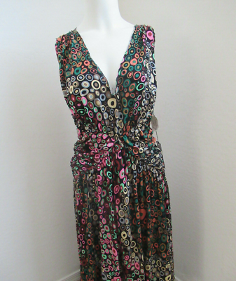 NW AUTH MISSONI CIRCLE LOGO DRESS SLEEVELESS MULTI-COLOR SZ US