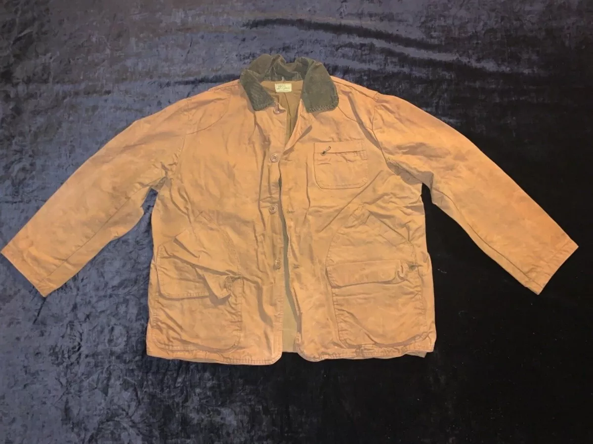 VTG 1960’s Men’s L.L. Bean Canvas Hunting Field Jacket size L