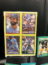 1991 Topps box bottom (uncut, but well loved)-Nolan Ryan, Robin Yount, SIforKids