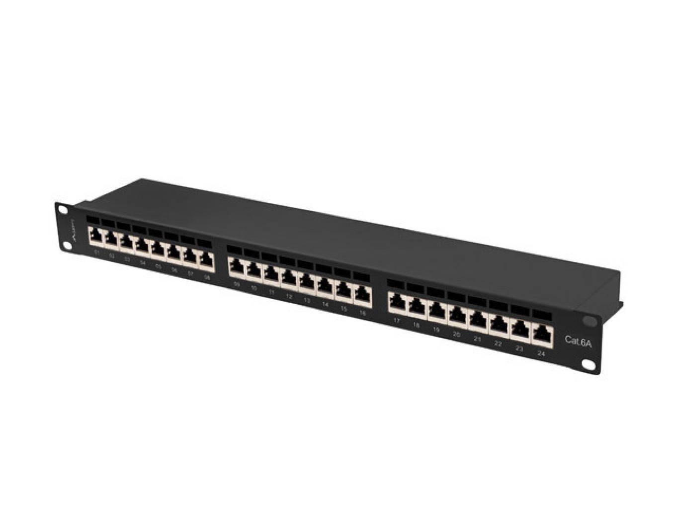 Lanberg Schwarz Patchpanel Ppsa-1024-B Cat6a F/Utp Schaltdose 1U - Bild 2