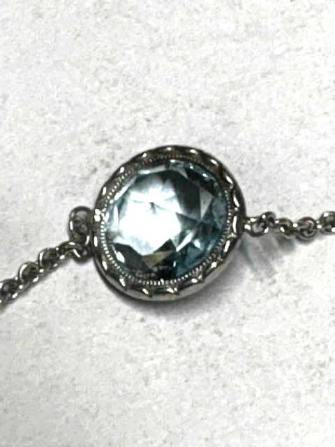 TACORI 925 STERLING SILVER AND 18K YELLOW GOLD AND SKY BLUE TOPAZ BRACELET - Image 3 of 4