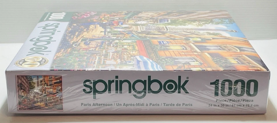 Springbok Paris Afternoon 1000 Piece Jigsaw Puzzle Made in the USA New & Sealed. - Image 4 of 4