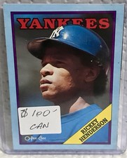 1988 O-Pee-Chee Rickey Henderson Card