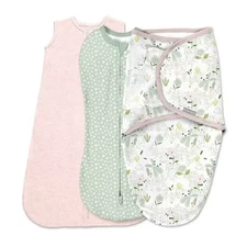 SwaddleMe by Ingenuity Comfort Pack Baby Swaddle Set, Size 0-3 Months, Pod