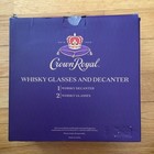 Crown Royal Whisky Clear Glasses & Decanter Official 3 Pieces Set — photo 5