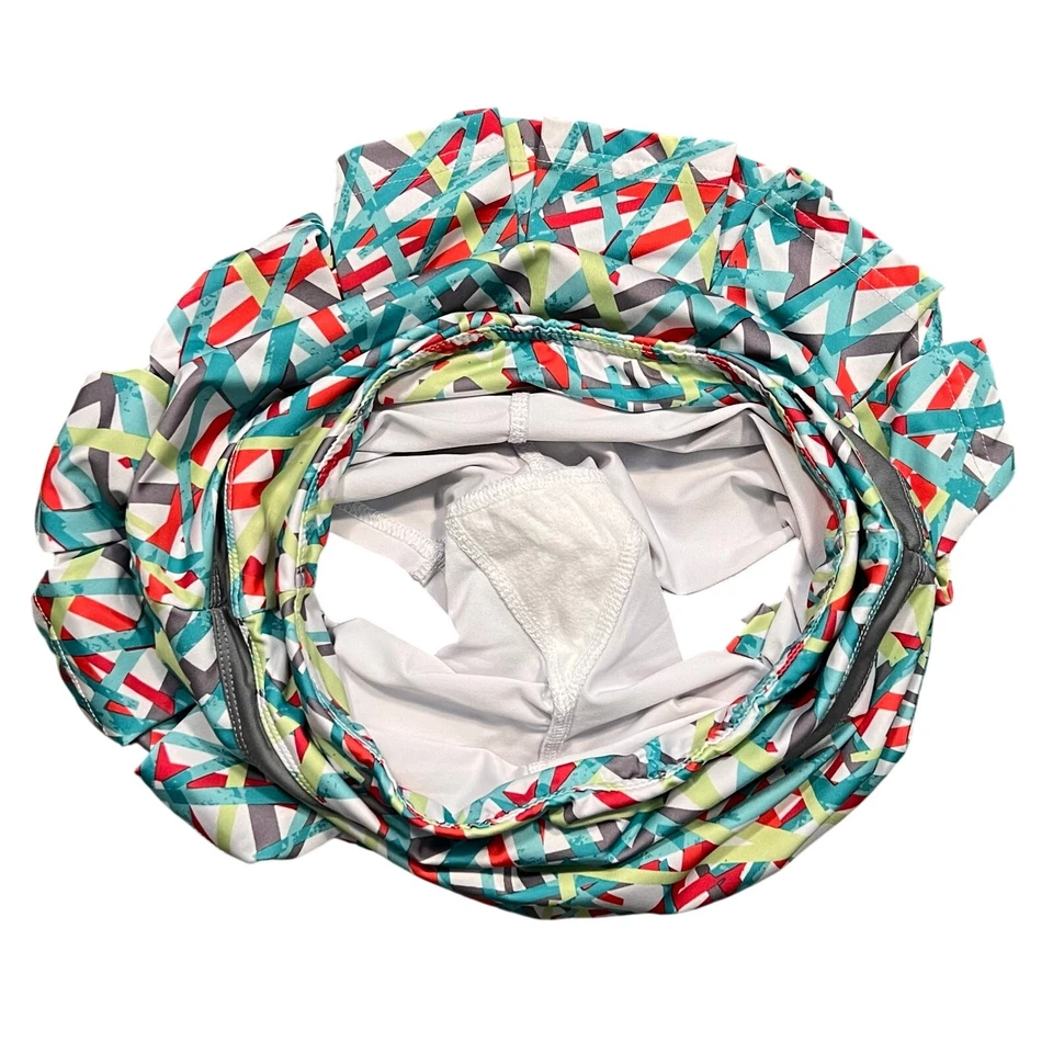 Tênis de golfe Bolle alto desempenho vermelho-azulado verde abstrato ativo feminino XS - Imagem 4 de 4