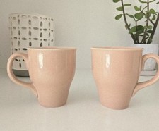 2 MCM Russel Wright Oneida Coral Pink Mugs - ...