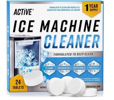 Ice Machine Cleaner Maker Descaler 24 Clean Tablets Compatible with Frigidaire