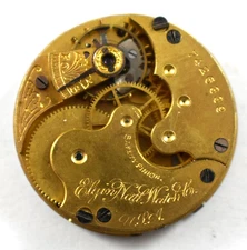 Vintage Elgin Grade 109 0s 7J Hunting Pocket Watch Movement lot.qq