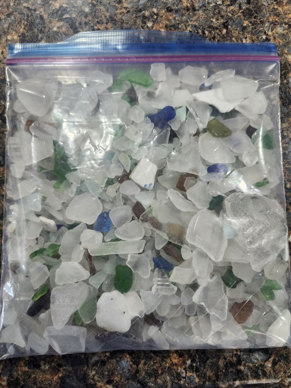 Authentic Lake Erie  Beach Glass 4 lbs  As Found No Hand Tumbling Western NY