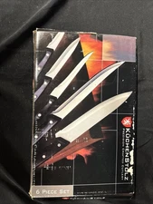 NEW KuchenStolz 6 piece Knife and Sharpener Cutlery Set Cutting Board