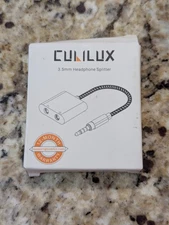 Cubilux 3.5mm Dual Headphone Splitter Grey