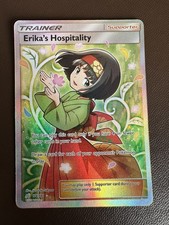 Pokemon Cards: Team Up Ultra Rare Full Art: Erika's Hospitality 174/181 on eBay